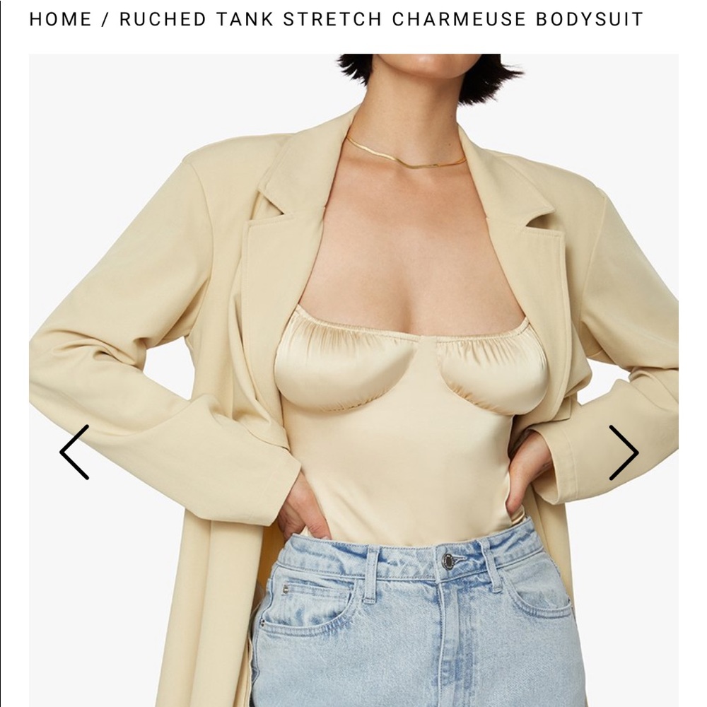 Danielle Bernstein/WeWoreWhat Ruched Bodysuit